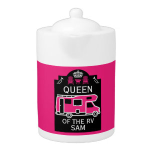 Queen Of The Camper RV Teapot