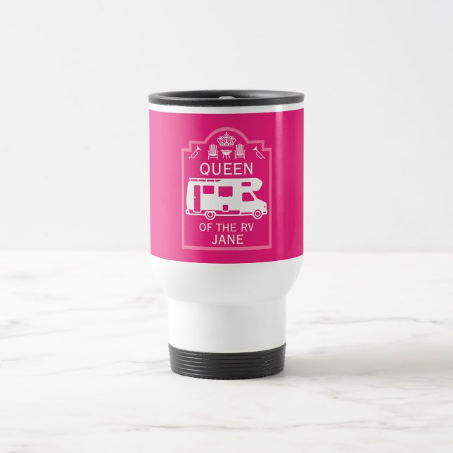 Queen Of The Camper RV Travel Mug (Center)