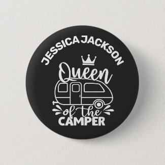 Queen Of The Camper w/ crown & name camping lover