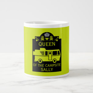 Queen Of The Campsite Giant Coffee Mug