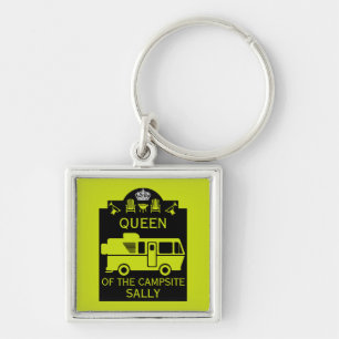 Queen Of The Campsite Keychain