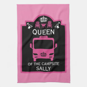 Queen Of The Campsite Kitchen Towel