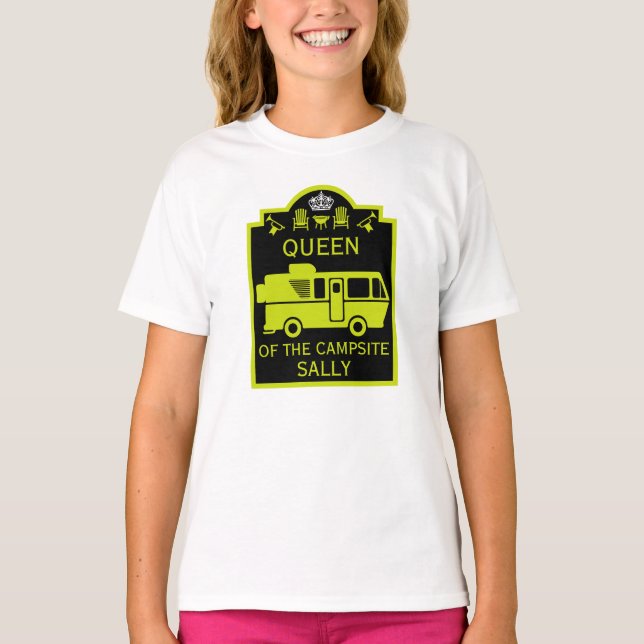 Queen Of The Campsite T-Shirt (Front)
