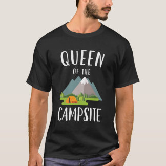 Queen Of The Campsite Women'S Camping Gift For Wom T-Shirt
