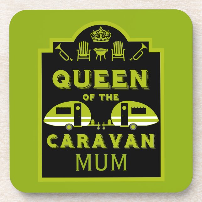 Queen of the Caravan Beverage Coaster (Front)