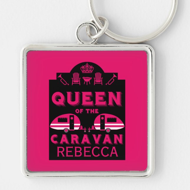 Queen of the Caravan Keychain (Front)