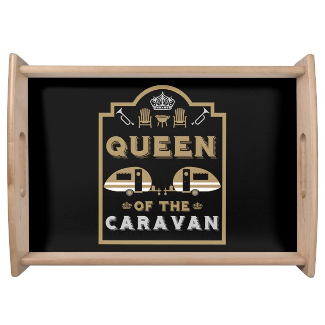 Queen of the Caravan Serving Tray (Front)