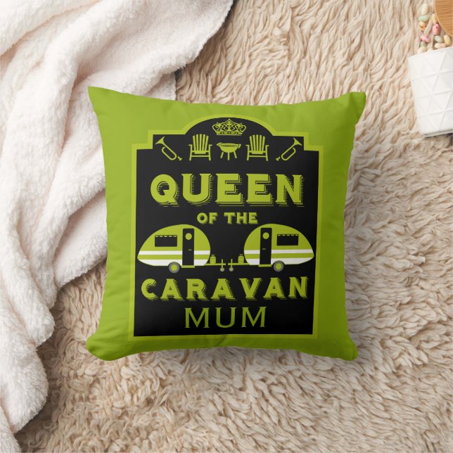 Queen of the Caravan Throw Pillow (Blanket)
