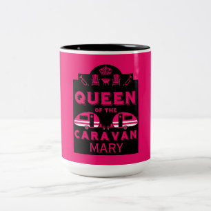 Queen of the Caravan Two-Tone Coffee Mug