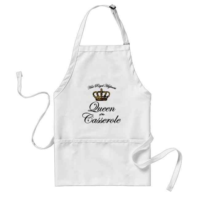 Queen of the Casserole Adult Apron (Front)