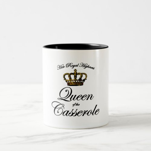 Queen of the Casserole Two_Tone Coffee Mug