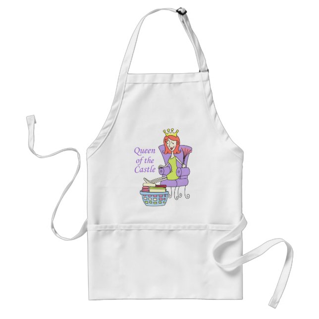 Queen of the Castle Adult Apron (Front)