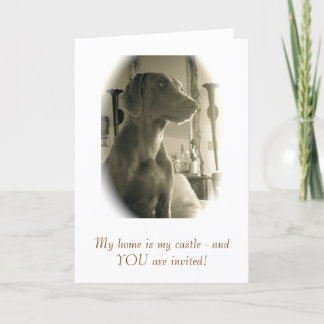 Queen of the castle invitation