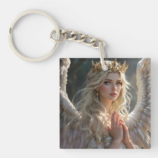 Queen of the Celestial Dawn Keychain (Front)