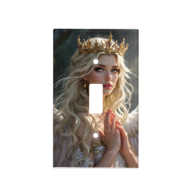 Queen of the Celestial Dawn Light Switch Cover (Front)