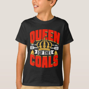 Queen Of The Coals Byrbecue Meat Grill Grilling Bb T-Shirt