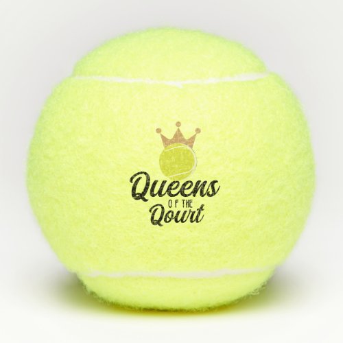 Queen of the court  tennis balls