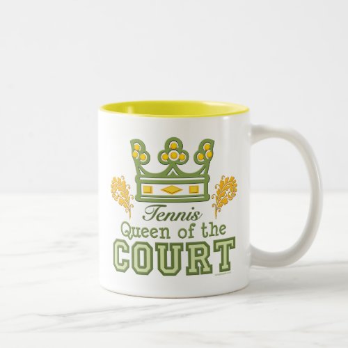 Queen Of The Court Tennis Mug