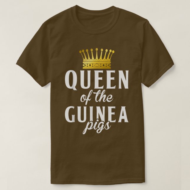 Queen of the Cute Guinea Pigs  T-Shirt (Design Front)