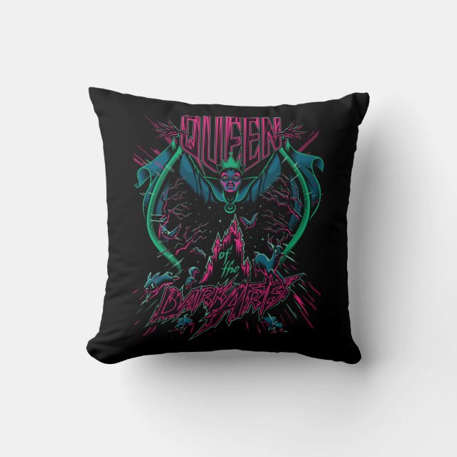 Queen of the Dark Arts Throw Pillow (Front)
