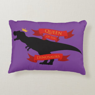 Queen of the Dinosaurs Decorative Pillow
