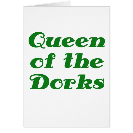 Queen of the Dorks Cards (Front)