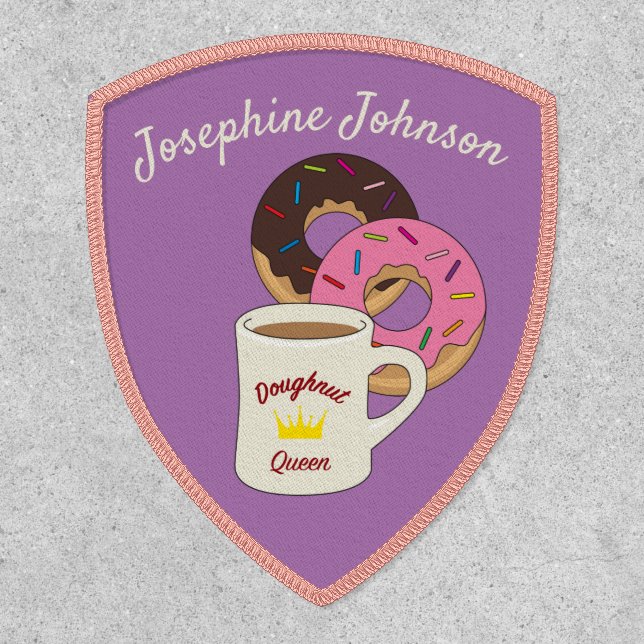 Queen of the Doughnuts Custom Name Patch (Front)