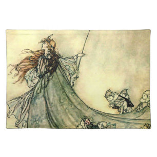 “Queen of the Fairies” by Arthur Rackham Cloth Placemat
