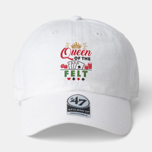 Queen of the Felt Poker Player Women 47 Brand Hat