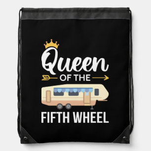 Queen Of The Fifth Wheel I Drawstring Bag