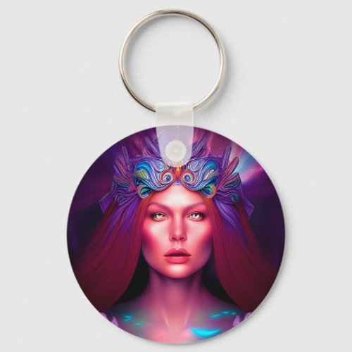 Queen of the Galaxy Keychain