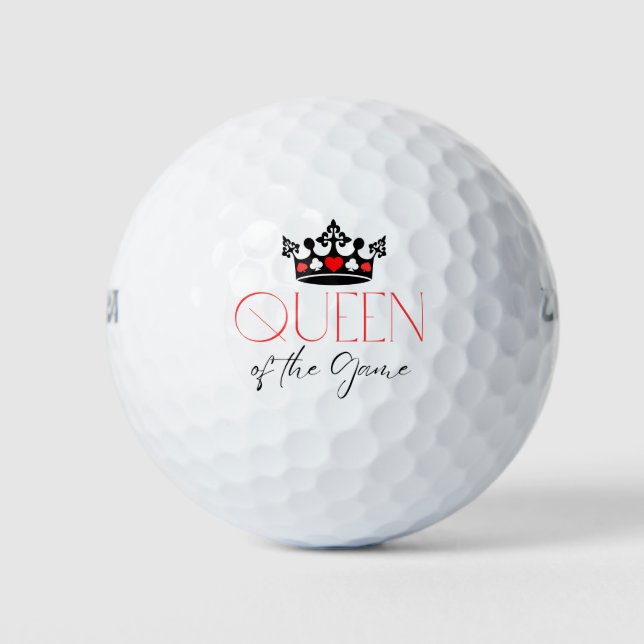  Queen of the game Crown  Golf Balls (Front)