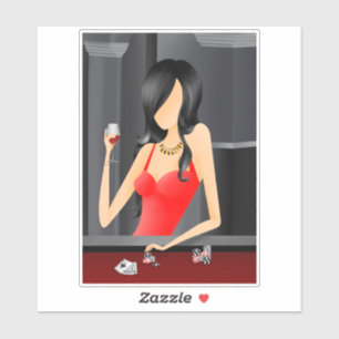 Queen of the Game - Las Vegas Casino Sticker
