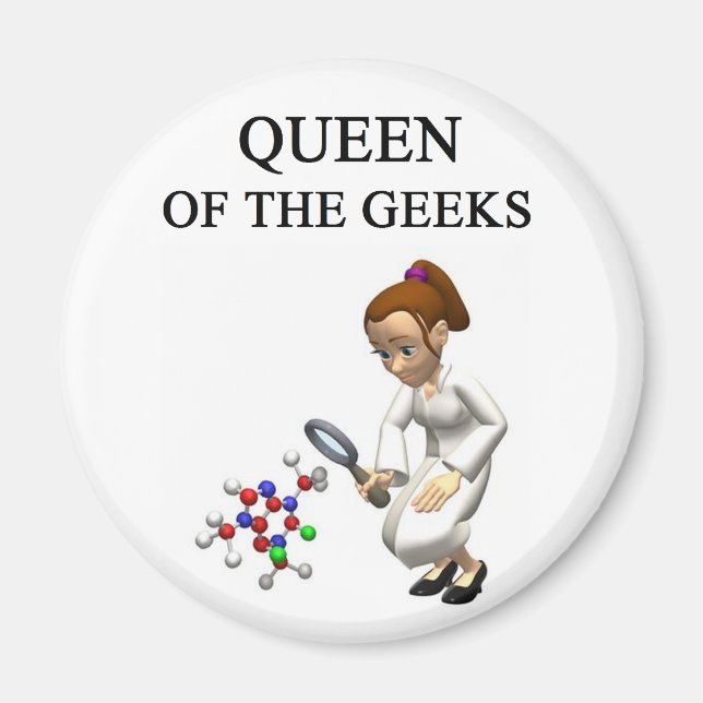 QUEEN of the geeks Magnet (Front)