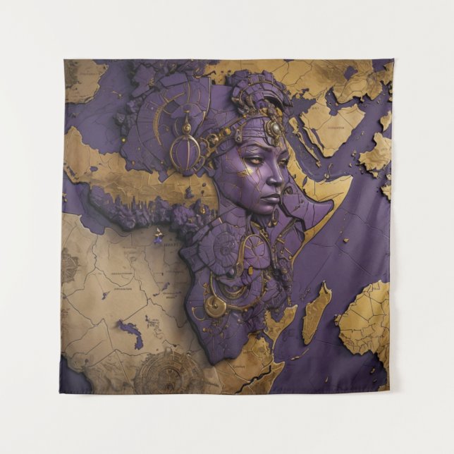 Queen of the Golden Diaspora Tapestry (Front)