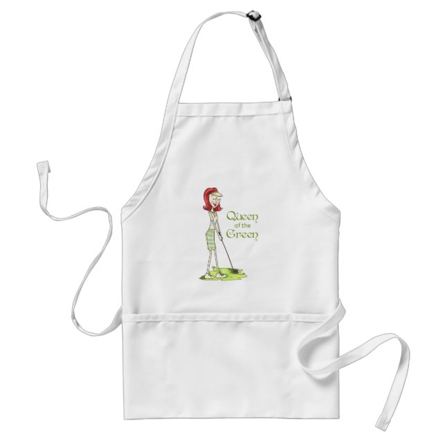 Queen of the Green Adult Apron (Front)