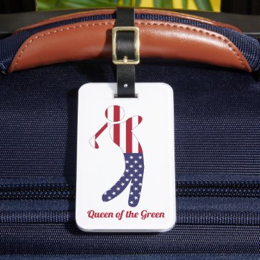 Queen of the Green | American Flag Golf Player