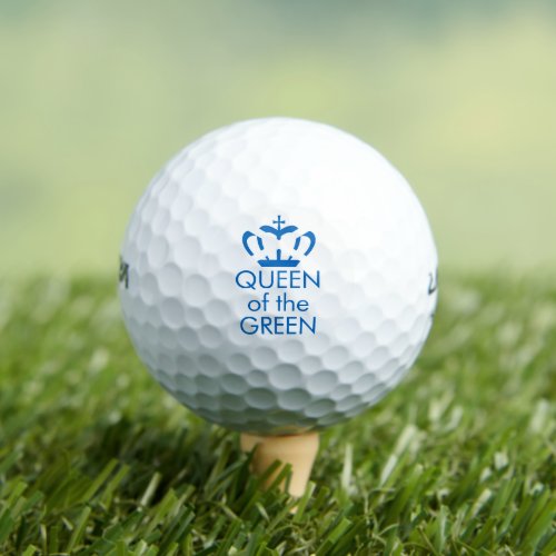 Queen of the Green  Flag of Scotland Crown Golf Balls