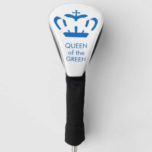 Queen of the Green  Flag of Scotland Crown Golf Head Cover