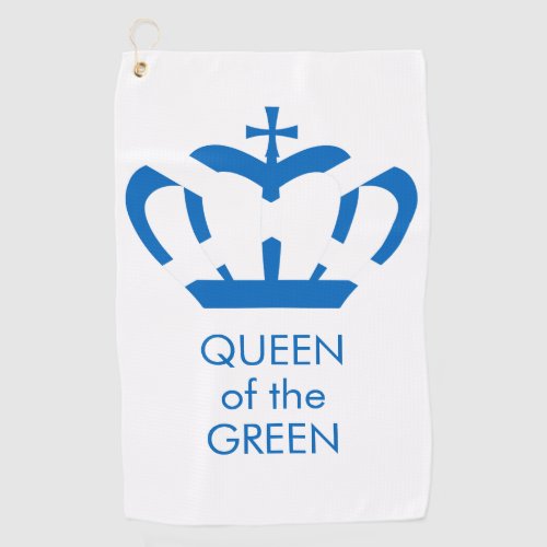 Queen of the Green  Flag of Scotland Crown Golf Towel