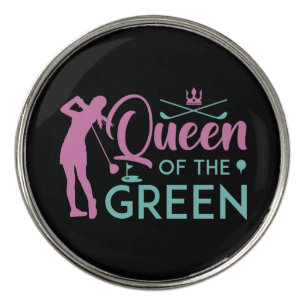 Queen Of The Green Golf Ball Marker