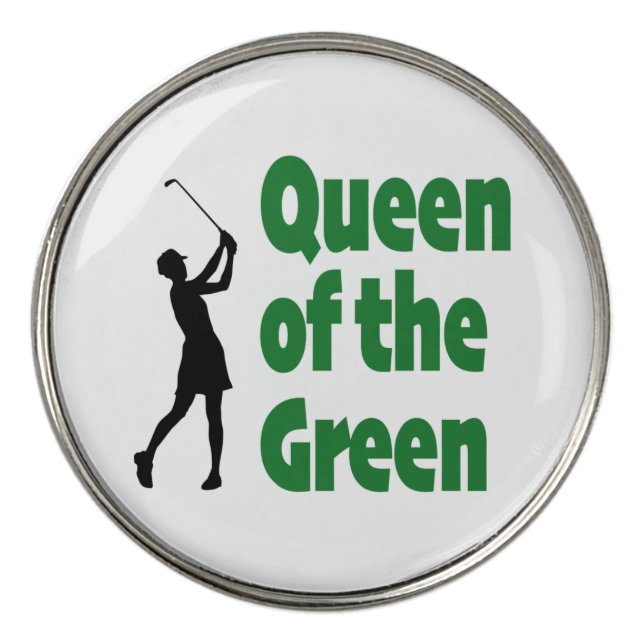 Queen of the Green Golf Ball Marker (Front)