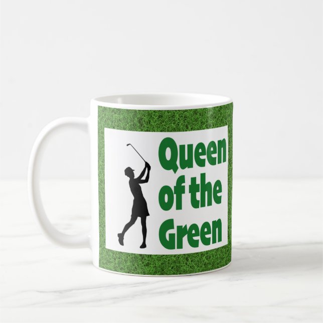 Queen of the Green golf Coffee Mug (Left)