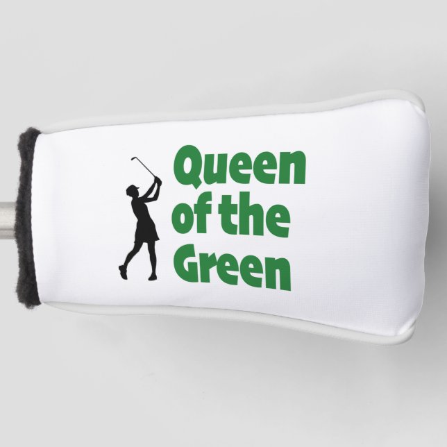 Queen of the Green golf Golf Head Cover (Front)