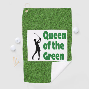Queen of the Green golf Golf Towel