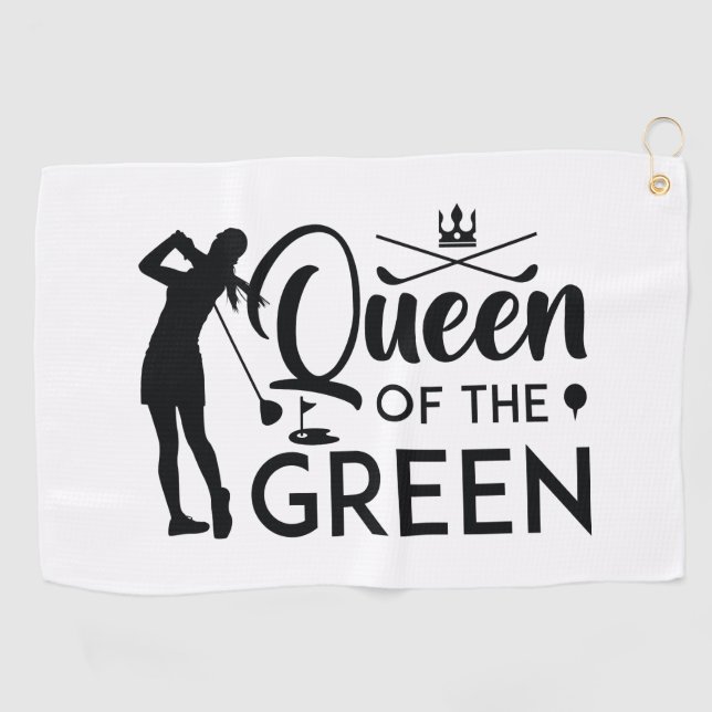 Queen Of The Green Golf Towel (Horizontal)