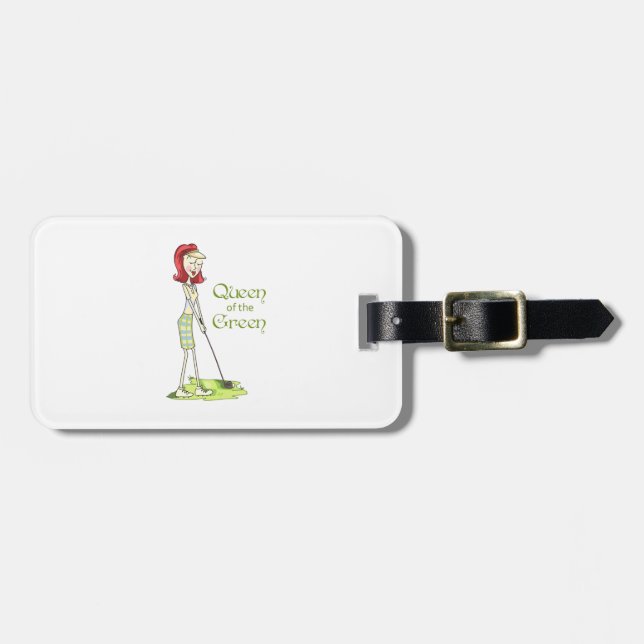 Queen Of The Green Luggage Tag (Front Horizontal)