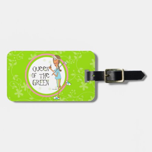 Queen of the Green Luggage Tag