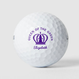 Queen of the Green Purple Crown Golf Balls