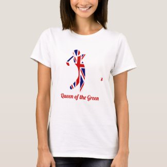 Queen of the Green | Union Jack Flag Golf Player